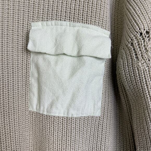 SER.O.YA Devlin Sweater Womens Small Sage Pullover Distressed Pullover Grunge * - Picture 5 of 11